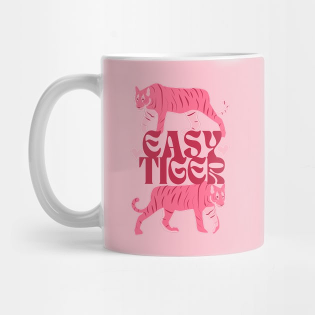 Easy Tiger 90s Retro Cute Valentine Pastel by PeakedNThe90s